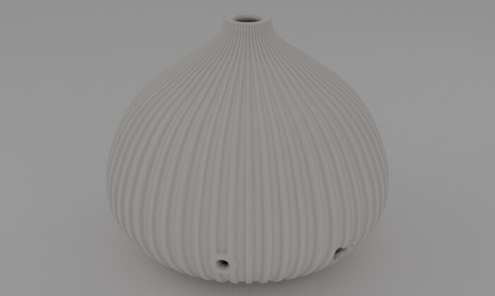 Fluted onion-shaped aroma diffuser